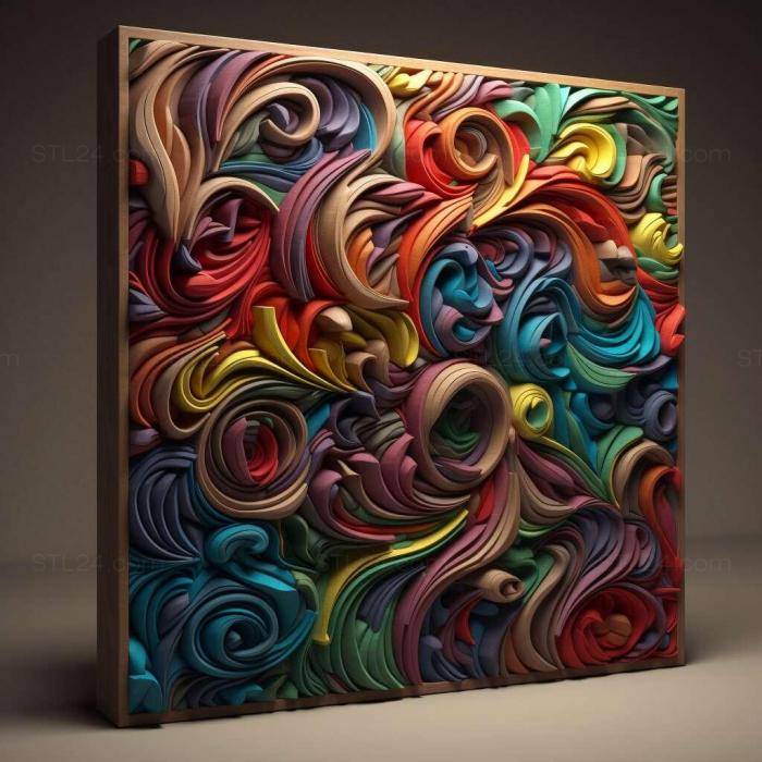 Patterns and decorations (Colours 1, PATTERN_421) 3D models for cnc